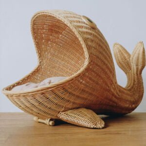 Rattan - Whale Shape Pet House