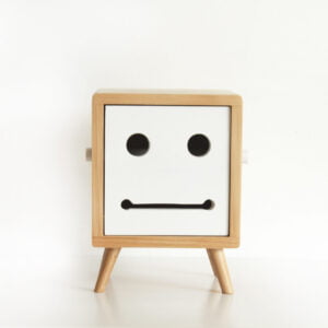 Wood - Squarebob Natural White