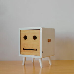 Wood - Squarebob White Natural 3 1 aksesoris squarebob white natural