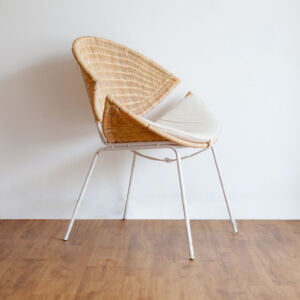 Rattan - Half Moon Rattan Chair White 3 1 furniture kursi halfmoon chair white