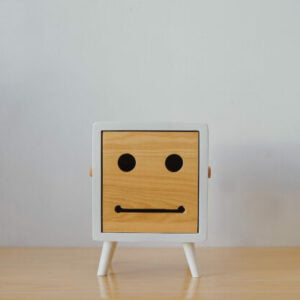 Wood - Squarebob White Natural