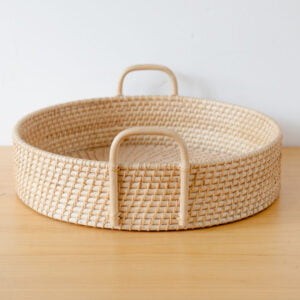 Rattan - Melati Rattan Tray Round Natural 3 2 furniture aksesoris melati rattan tray round natural