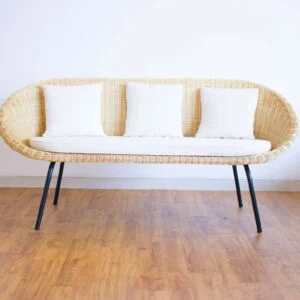 Rattan - Kagumi Chair 3 Seater Black