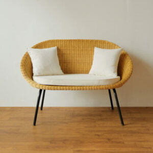 Rattan - Kagumi Chair 2 Seater Black