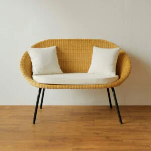 Rattan - Kagumi Chair 2 Seater Black