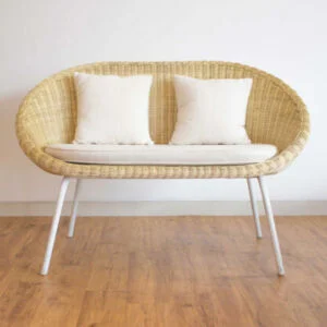 Rattan - Kagumi Chair 2 Seater White