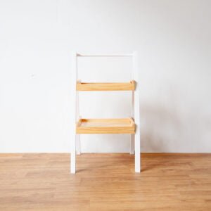 Wood - Ladder Shelf Natural White