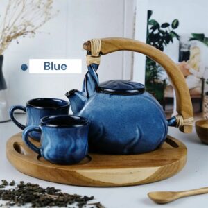 Ceramic - Pumpkin Teapot Set 4 3