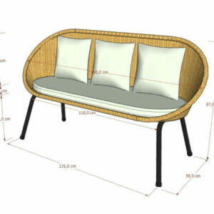 Rattan - Kagumi Chair 3 Seater Black 4 4 furniture kursi kagumi chair 3 seater black 513x420 1