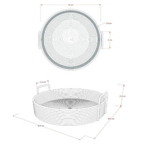 Rattan - Melati Rattan Tray Round Natural 6 6 furniture aksesoris melati rattan tray round natural