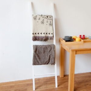 6 furniture rak ladder shelf white natural