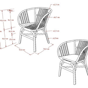 7. Furniture Kursi Citra Arm Chair