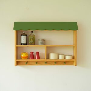 Wood - Green Natural Home Wall Shelf