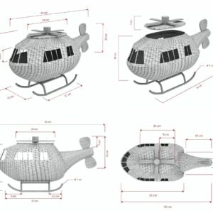 Detail Aksesoris Dodo Helicopter Uwitan