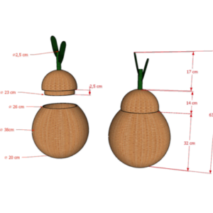 Rattan - Pear Basket Large 7 Detail Aksesoris Pir Basket Largei Uwitan 513x420 1