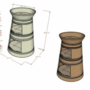 Detail Aksesoris Rumah Kucing 3 Tingkat Uwitan 513x420 1