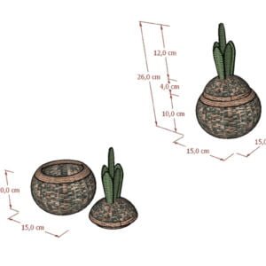 Detail Nanas Mini Aksesoris