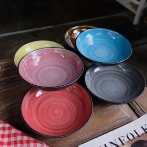 Ceramic - Kuas Flat Bowl Glossy 1 Edit Indonesia King