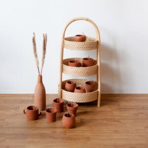 Rattan - Natural Rattan Shelf Hampers 2 Furniture Aksesoris Rantang Shelf Rotan
