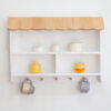 Wood - Natural White Home Wall Shelf 15 Furniture aksesoris rak dinding rumah nw 5