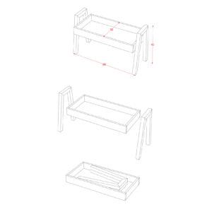 Wood - Stack Rack Double Triple 20 Rak Indonesia King 7