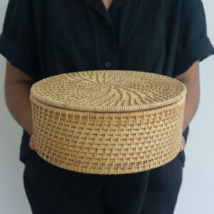 aksesoris hampers rotan bulat 1