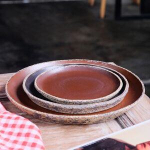 Ceramic - Plate Coral Brownie