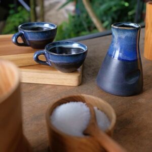 Ceramic - Teko Cerut With Cup Set 8 unknown 141507784 240156227675626 7770133314442150834 n