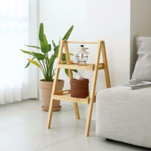 Wood - Ladder 2 Shelf Natural 16 unknown 328118752 1400310597376502 3241028319809195827 n