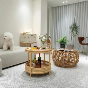 Rattan - Stool Mini Table