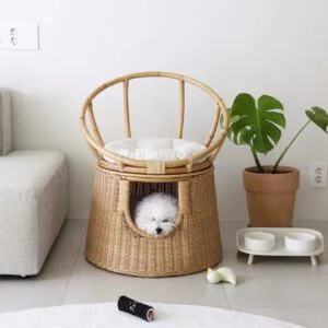 Rattan - People Sofa With Pet House