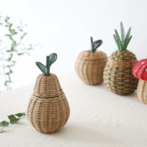 Rattan - Pear Basket Small